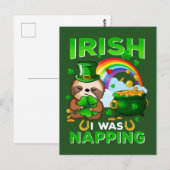 Bonne carte postale St. Patrick's Day (Devant / Derrière)