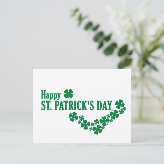 Bonne carte postale St. Patrick's Day (Debout devant)