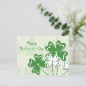 Bonne carte postale St. Patrick's Day (Debout devant)