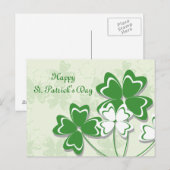 Bonne carte postale St. Patrick's Day (Devant / Derrière)