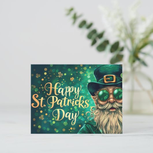Bonne carte postale St. Patrick's Day (Debout devant)