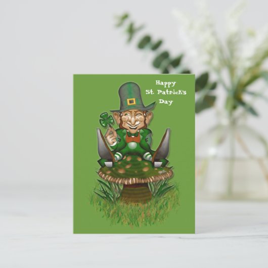Bonne carte postale St. Patrick's Day (Debout devant)