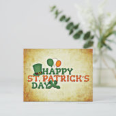 Bonne carte postale St. Patrick's Day (Debout devant)