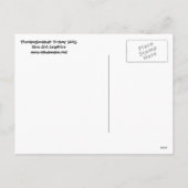 Bonne carte postale Thanksgivukkah Turkey (Dos)