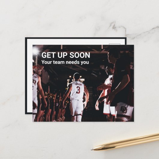 Bonne carte postale : votre équipe a besoin de vou (Devant/Arrière en situation)