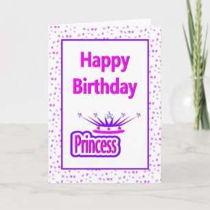 Bonne carte princesse anniversaire