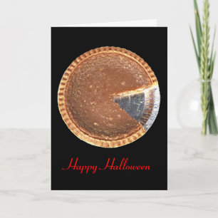 Bonne carte romantique Halloween Citrouille Pie