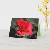 Bonne carte Rose d'araignée d'anniversaire (Fleur jaune)