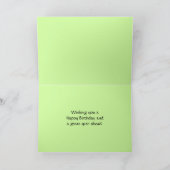 Bonne carte rouge d'anniversaire (Intérieur)