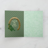 Bonne carte Saint-Patricks jour (Intérieur)