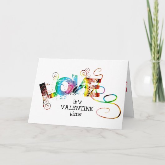 Bonne carte Saint Valentin (Devant)