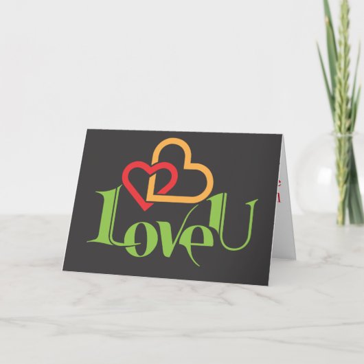 Bonne carte Saint Valentin (Devant)