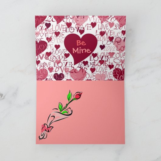 Bonne carte Saint-Valentin (Intérieur)