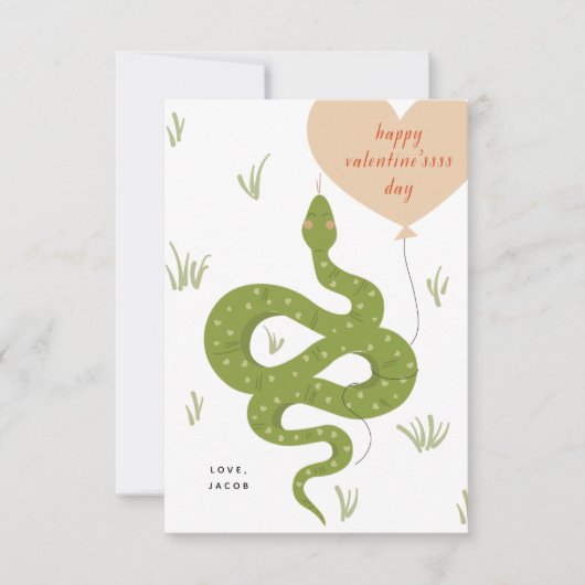 Bonne carte Saint Valentin blanche (Devant)