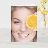 Bonne carte sarcastique d'anniversaire tardive (Fleur jaune)