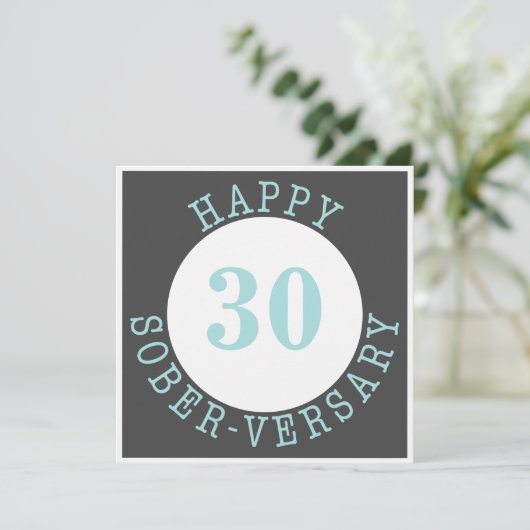 Bonne carte Sober-versary (Debout devant)