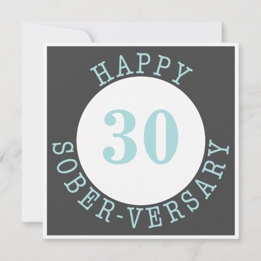 Bonne carte Sober-versary (Devant)