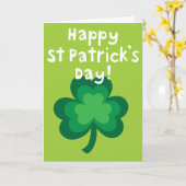 Bonne carte St. Patricks Day (Fleur jaune)
