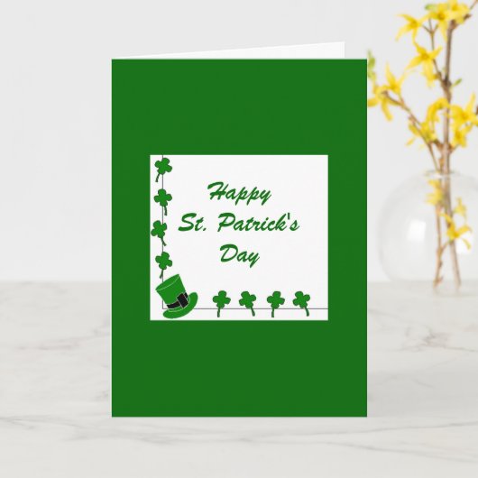 Bonne carte St. Patrick's Day Card (Fleur jaune)