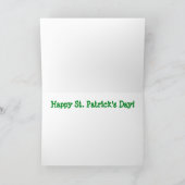 Bonne carte St. Patrick's Day Card (Intérieur)