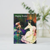 Bonne carte vintage de Pâques (Debout devant)