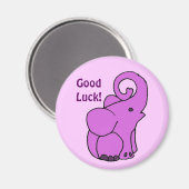 Bonne Chance ! Aimant éléphant (Recto/Verso)