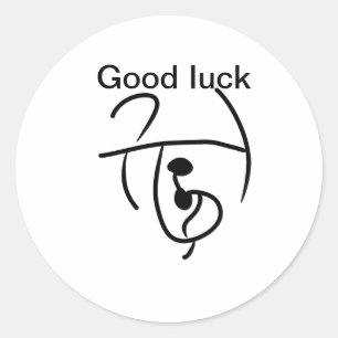 Bonne chance autocollant