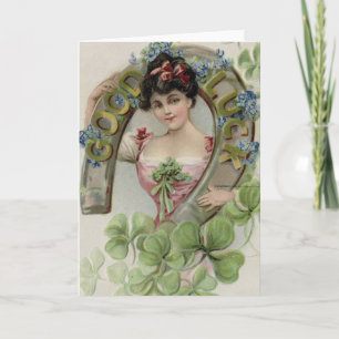Bonne Chance - Carte vintage de la Saint-Patrick