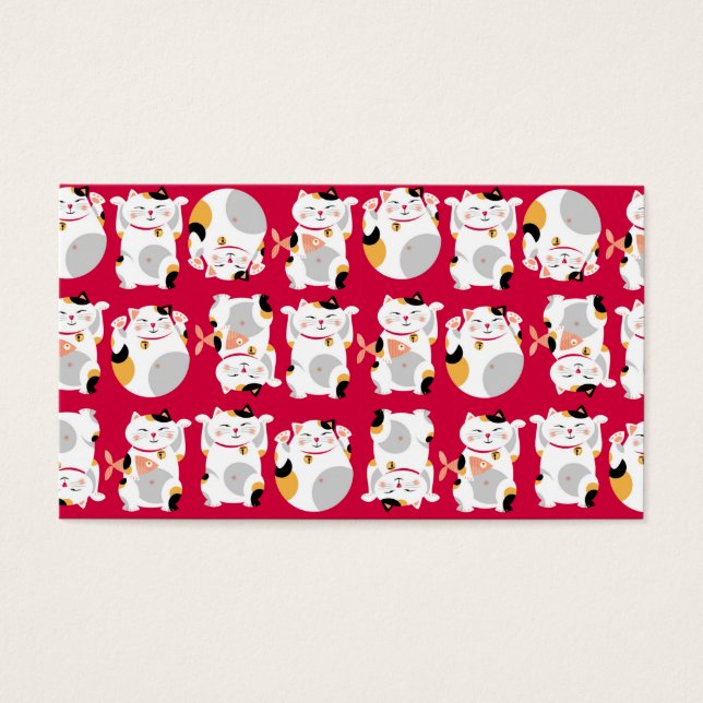 Bonne chance chat, chinois, feng shui, Maneki Neko (Devant)