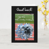 Bonne chance cheer pom pom de la carte de voeux (Fleur jaune)