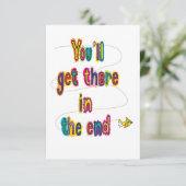 Bonne chance penser à vous bonne carte de voeux vo (Debout devant)