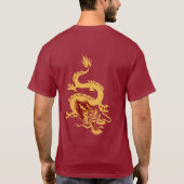 Bonne chance - T-shirt de dragon (Dos)