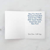 Bonne Chanukah Ham Radio Carte de voeux (Intérieur)