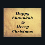 Bonne Chanukah & Joyeux Noël Carte postale<br><div class="desc">Joyeux Chanoukah ! Joyeux Noël!</div>