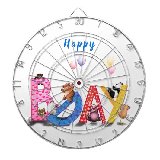 Bonne Cible de flechettes d'anniversaire Bears Par (Devant)