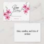 Bonne conception de carte à billet plat de voeux d (Devant / Derrière)