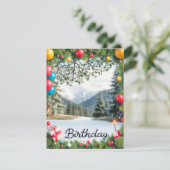 Bonne conception de carte cadre d'image d'annivers (Debout devant)