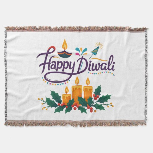 Bonne couverture Diwali Throw (Devant)