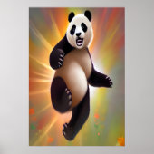 Bonne danse Panda | AI Art Poster (Devant)