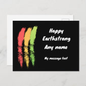 Bonne Earthstrong Reggae Carte d'anniversaire (Devant / Derrière)