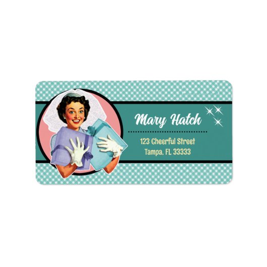 Bonne épouse Étiquette de adresse (Devant)