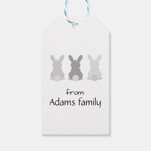 Bonne étiquette cadeau de Pâques (Dos)