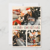 Bonne famille avec chien Noël Carte de vacances (Devant)