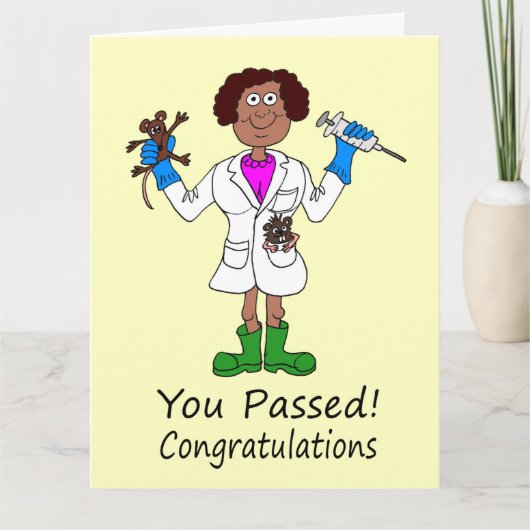 Bonne Femme vient de passer la carte d'examen Médi (Devant)