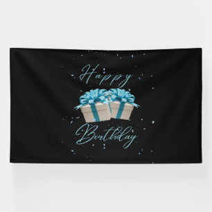 Bonne Fête Bébé Bleu Bannière Vinyle 6x10