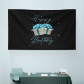 Bonne Fête Bébé Bleu Bannière Vinyle 6x10 (Salon professionnel)