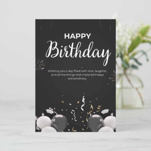 Bonne fête d'anniversaire Invitation (Debout devant)