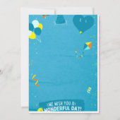 Bonne fête d'anniversaire Invitation (Dos)