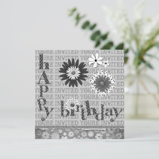 Bonne fête d'anniversaire Invitations (Debout devant)