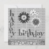 Bonne fête d'anniversaire Invitations (Devant)